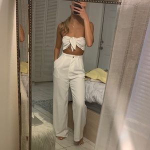 Matching white pants set!